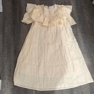 Silk ruffled dress